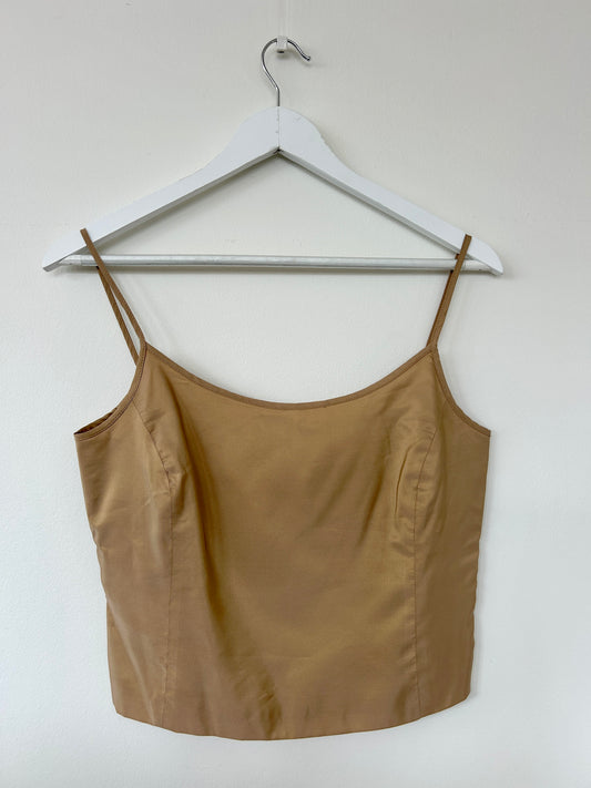 Gianfranco Ferre vintage champagne blouse size 8-10