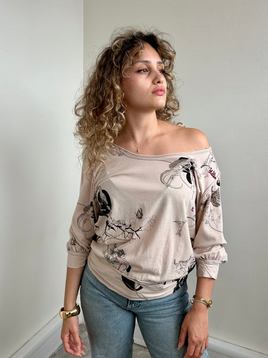 Stella McCartney x H&M jersey top size S - up to 12