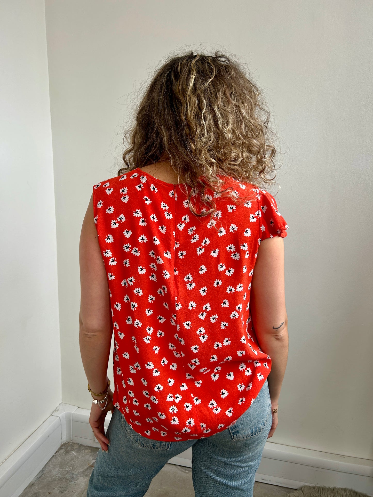 GANNI floral blouse size 12