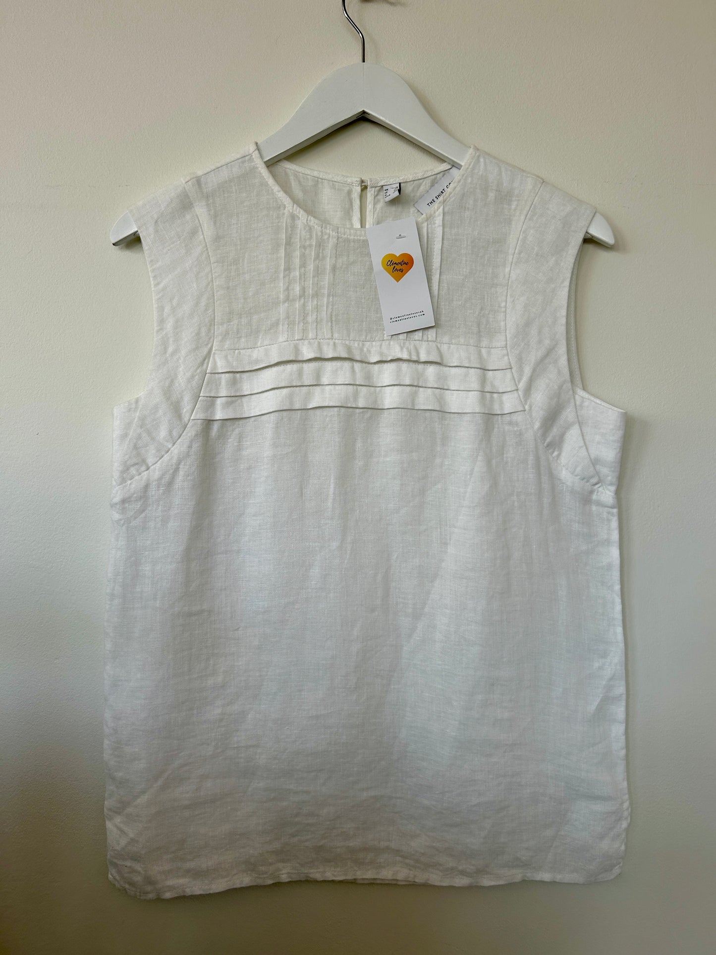 The Shirt Company white linen blouse size 10