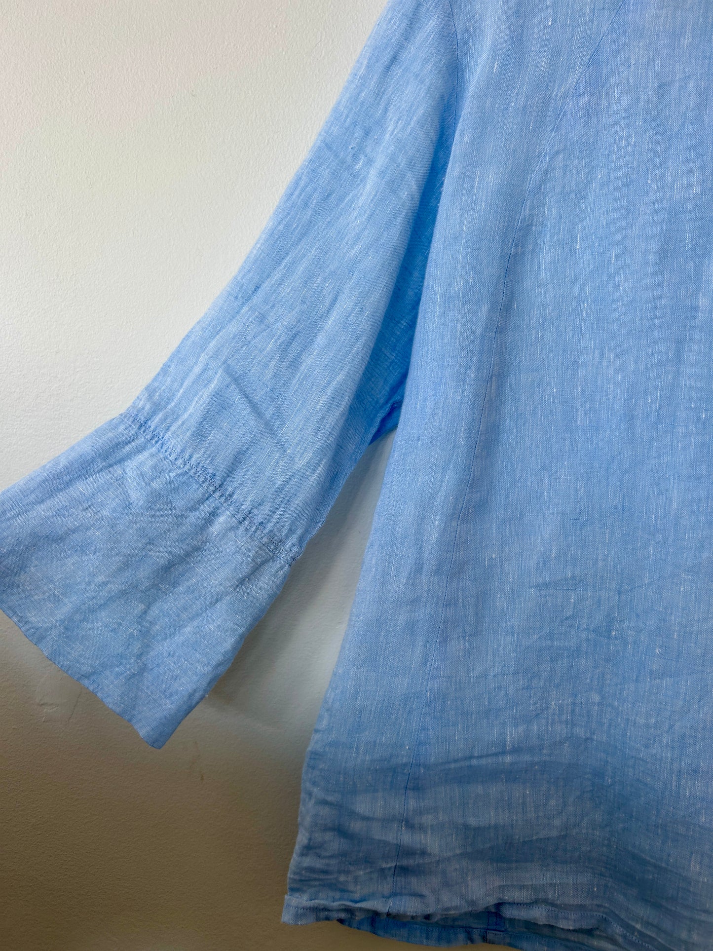M Maison light blue linen blouse size up to 12