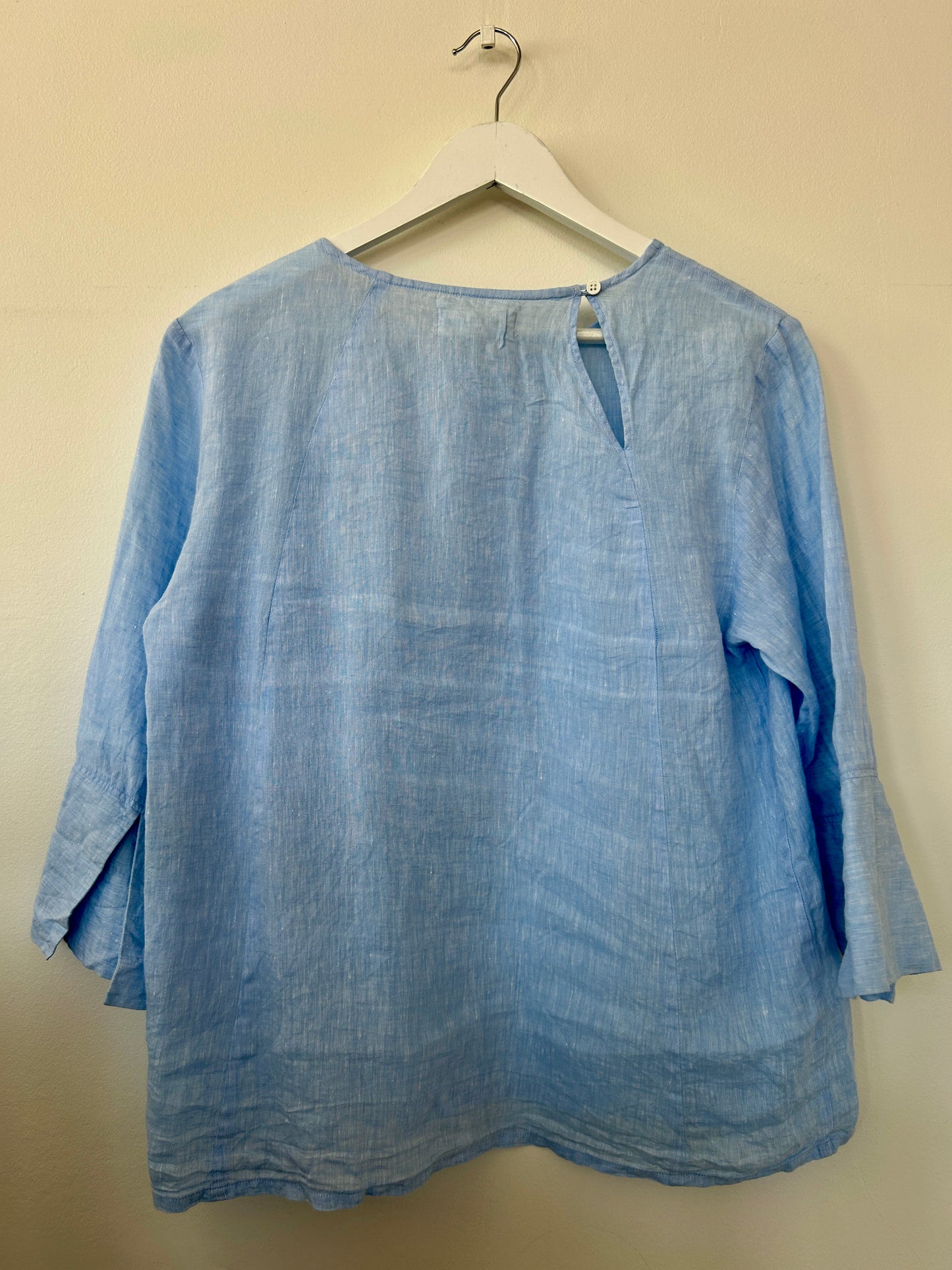 M Maison light blue linen blouse size up to 12