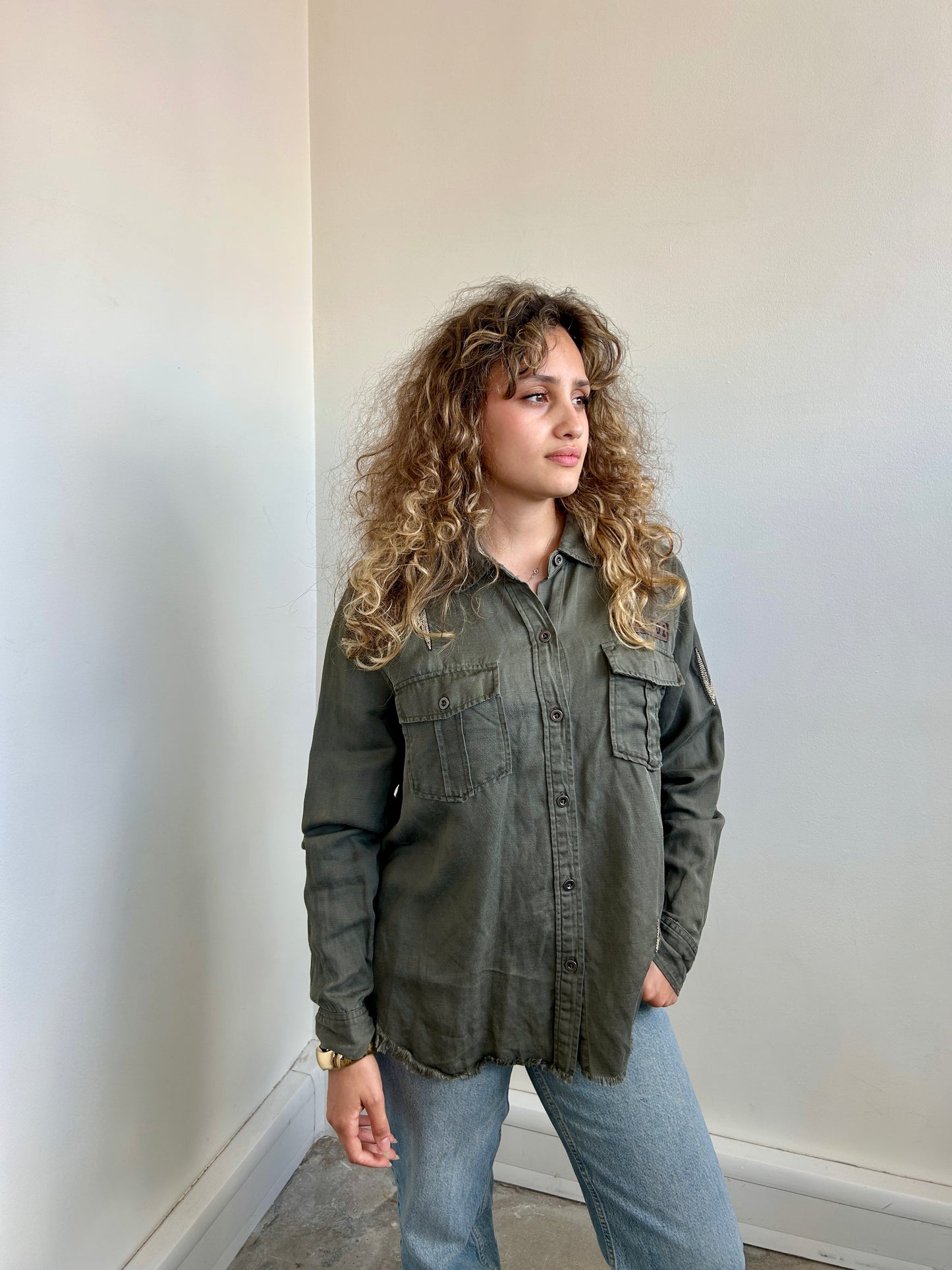 Rails army style shacket size L - up to 12