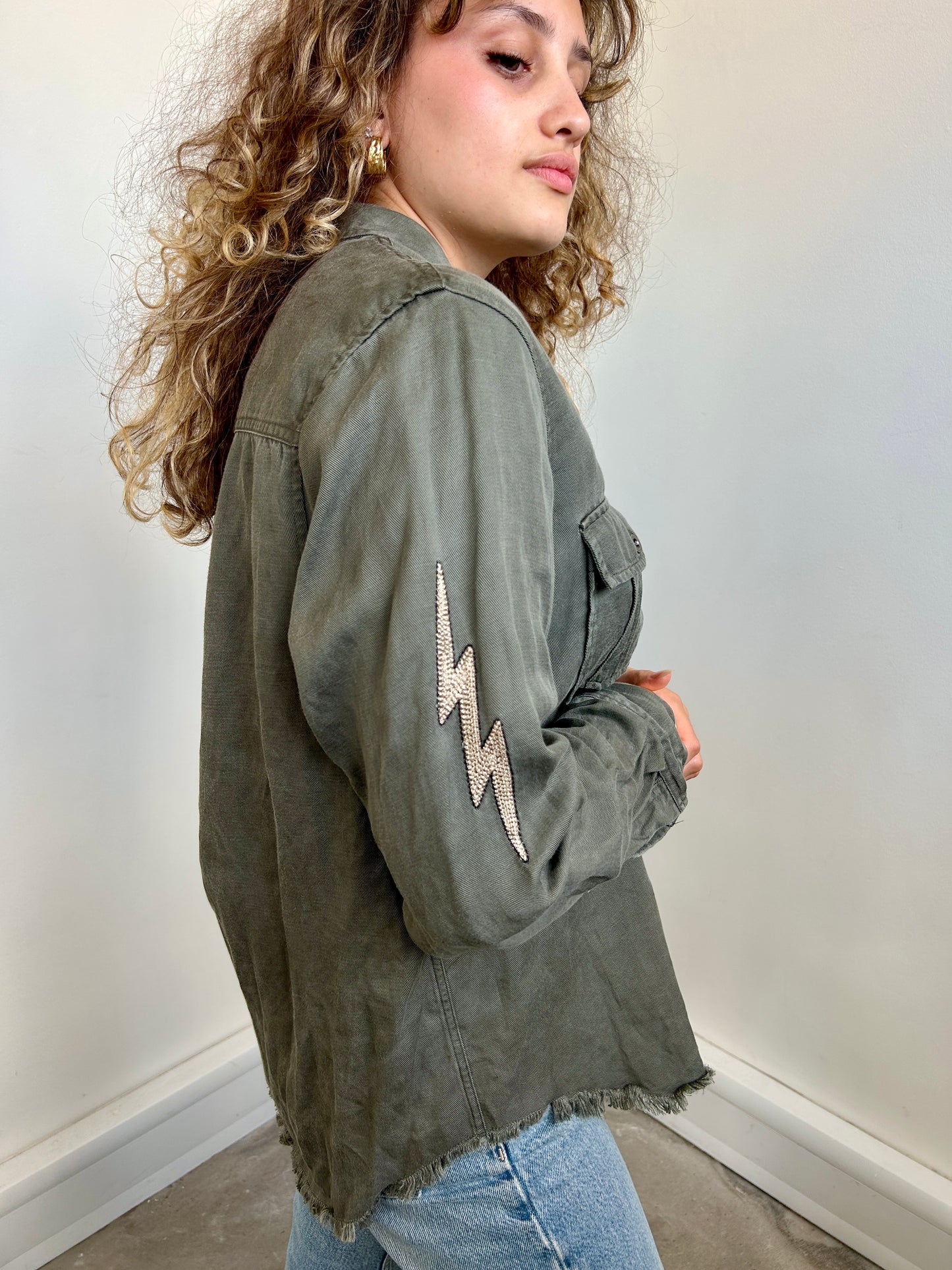 Rails army style shacket size L - up to 12