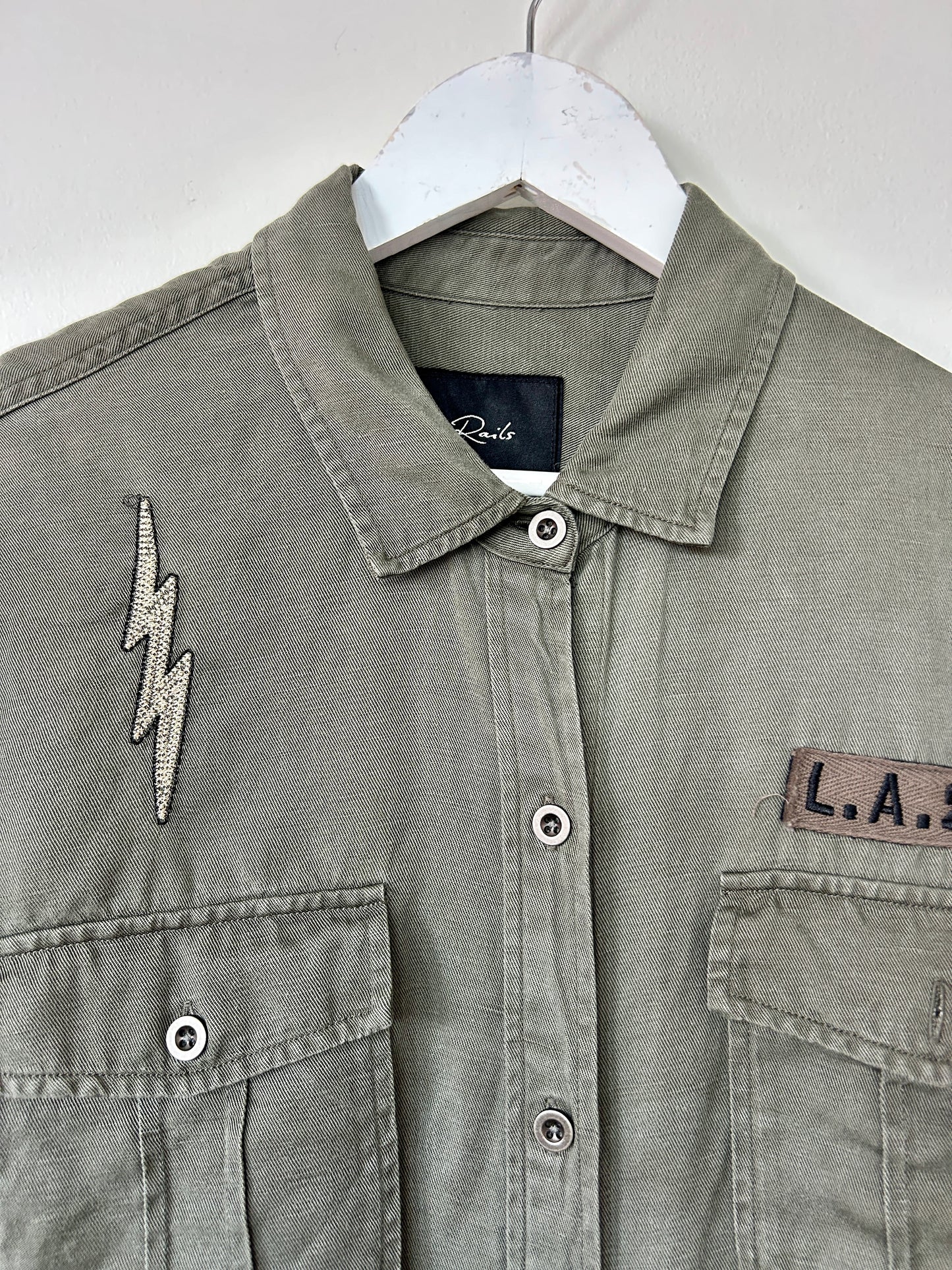 Rails army style shacket size L - up to 12