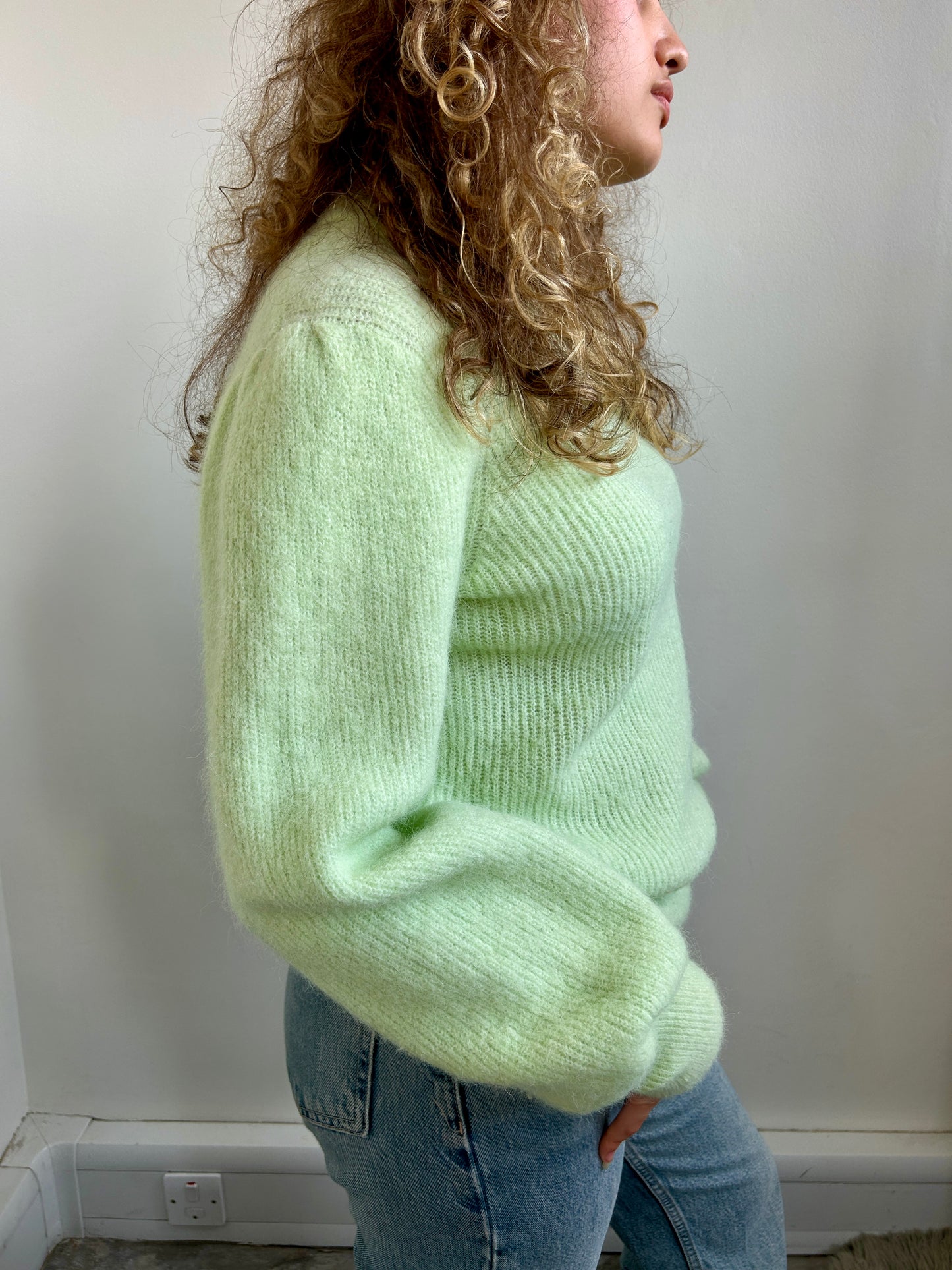 GANNI light green knit size XL - up to 12