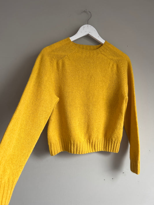 Plümo yellow wool knit jumper size 10