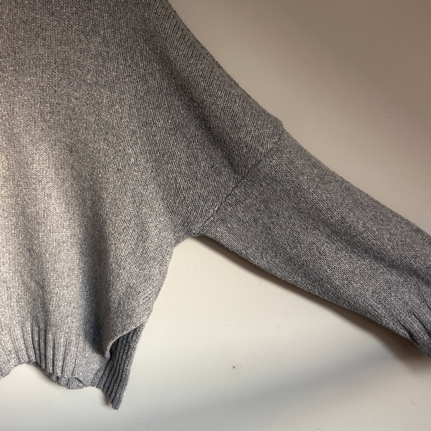 Oska grey cotton blend jumper size 1 - up to 12