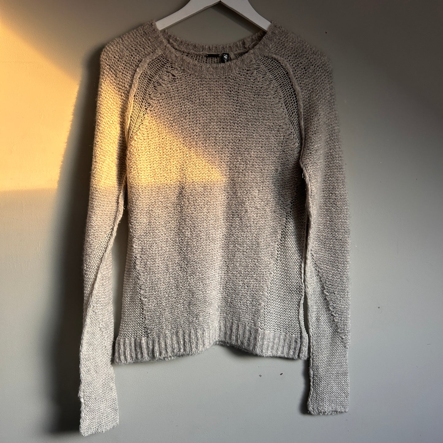 Elie Tahari for 5F Bergdorf Goodman grey wool and cashmere jumper M - 10
