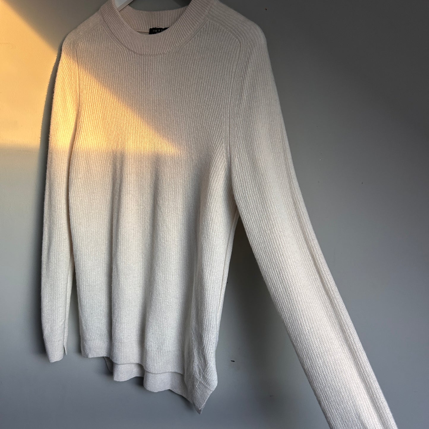 Rag & Bone ivory cashmere jumper M - 10/12