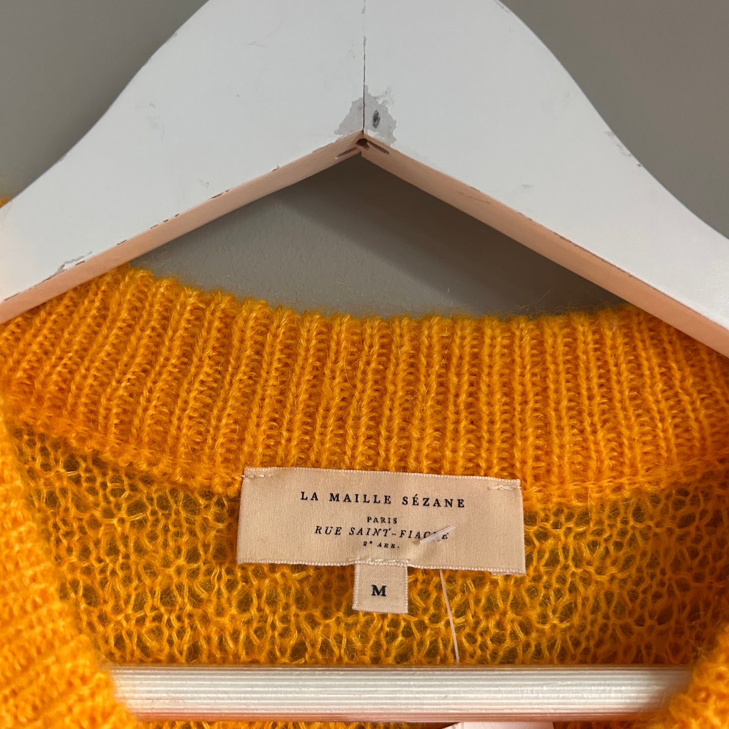 Sezane yellow knit short sleeve size M - 12