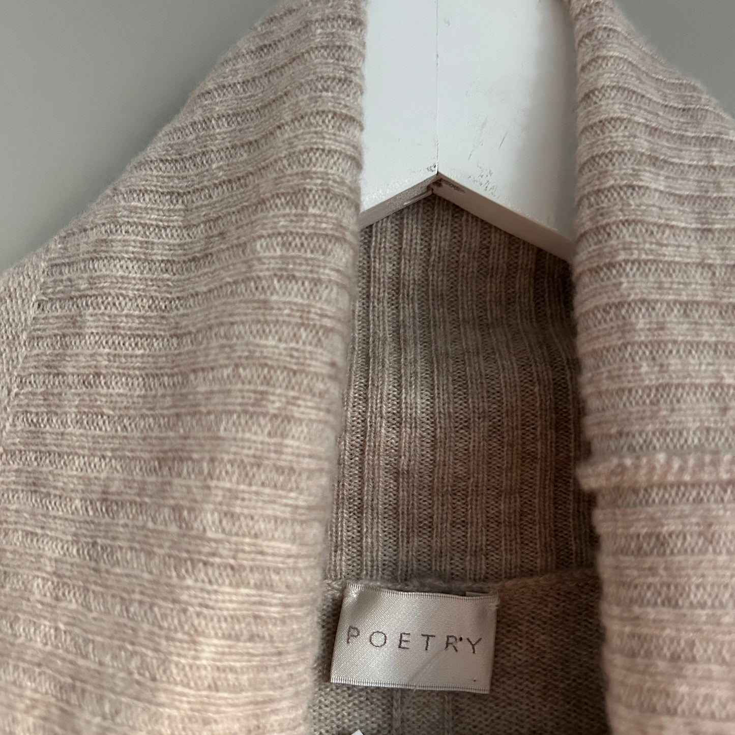 Poetry oatmeal cashmere roll neck 12-14