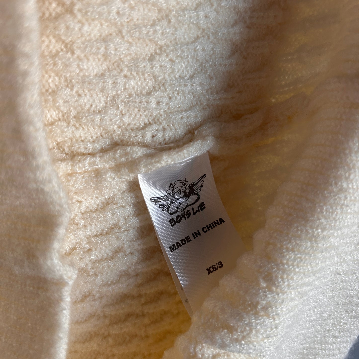 Boys Lie ivory collared knit XS - S - up to 14