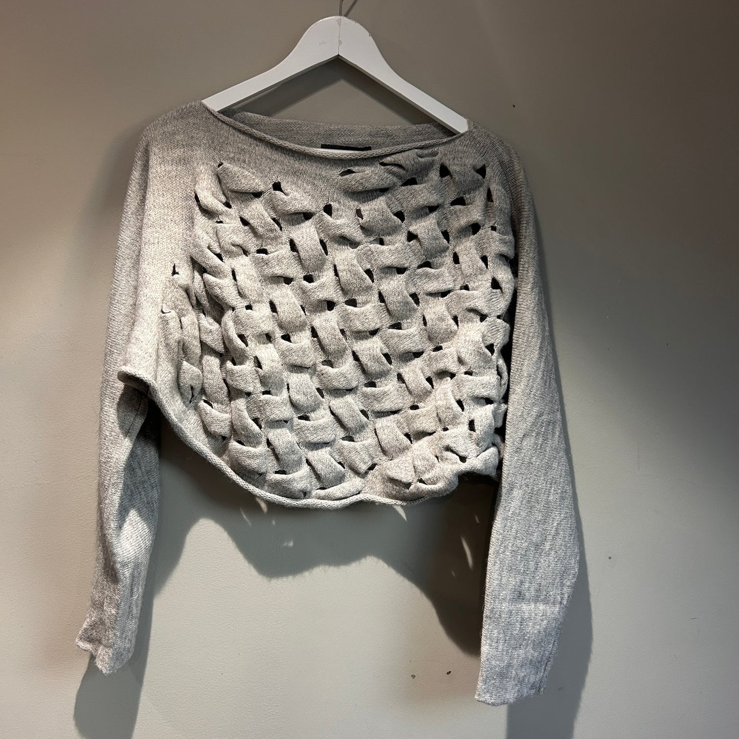 Crea Concept alpaca and wool blend cropped knit size 12