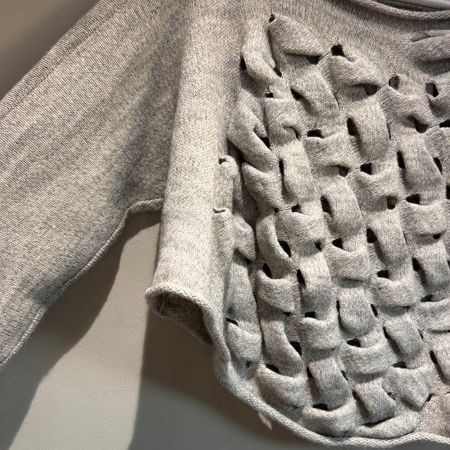 Crea Concept alpaca and wool blend cropped knit size 12