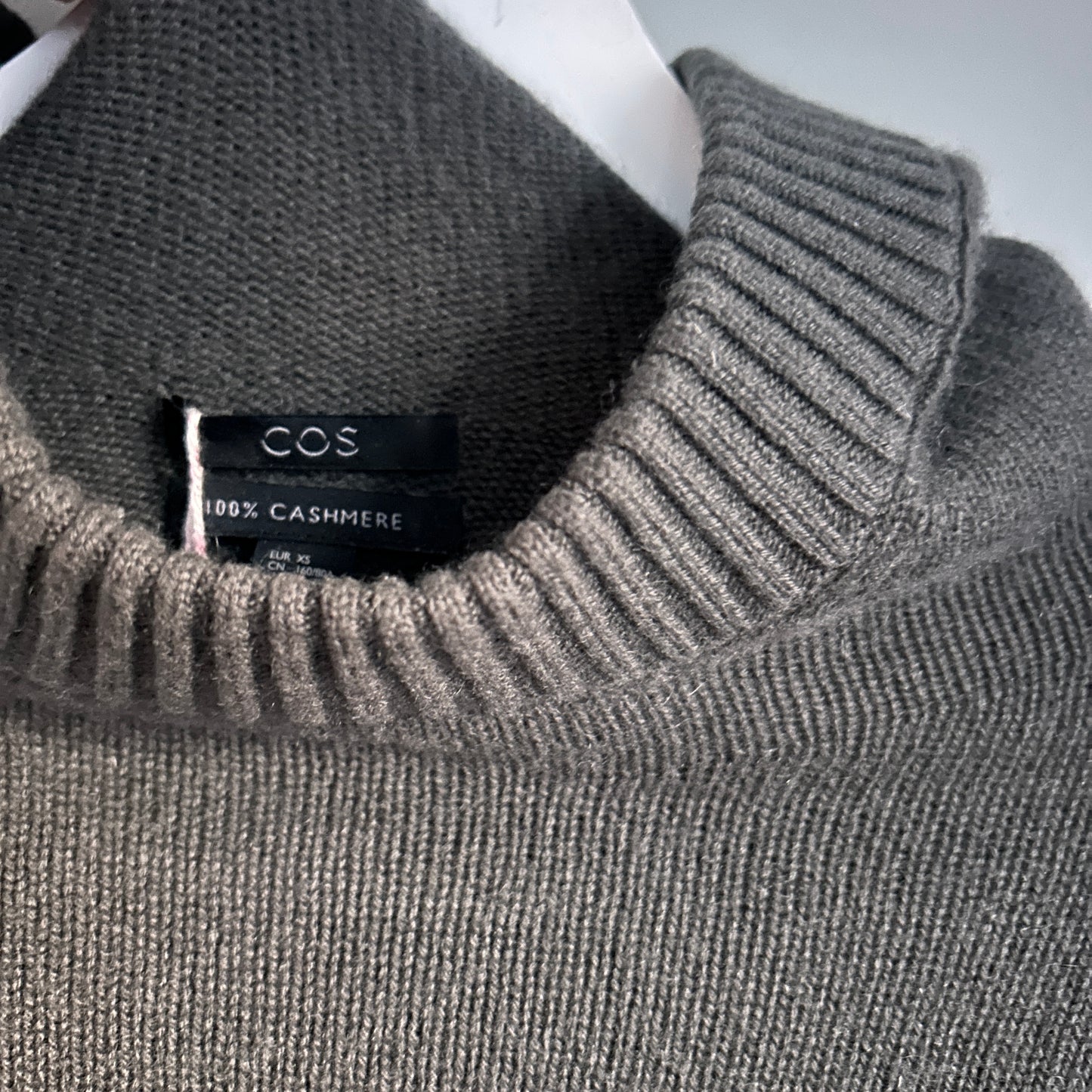 COS anthracite brown cashmere hoodie XS - up to 10
