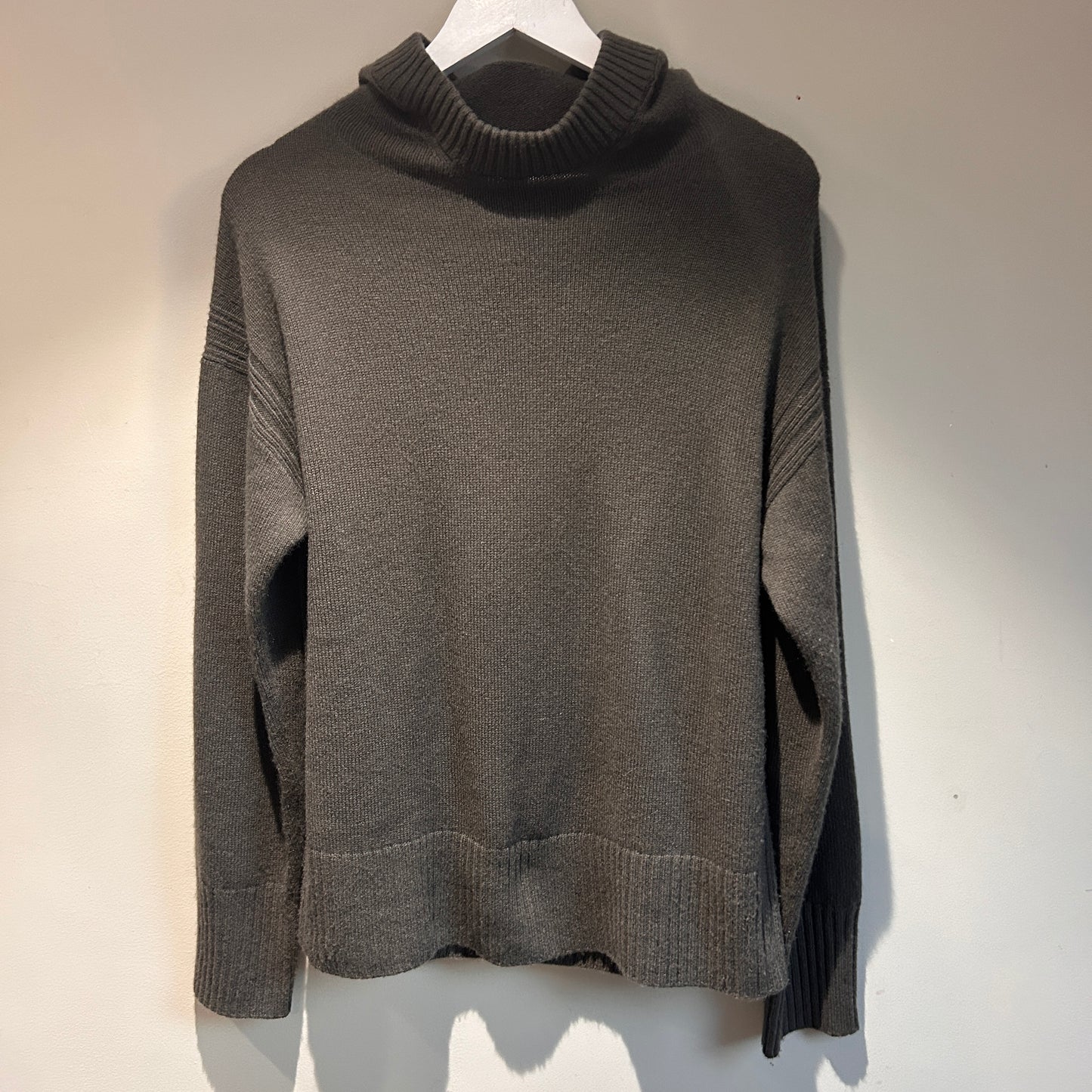 COS anthracite brown cashmere hoodie XS - up to 10