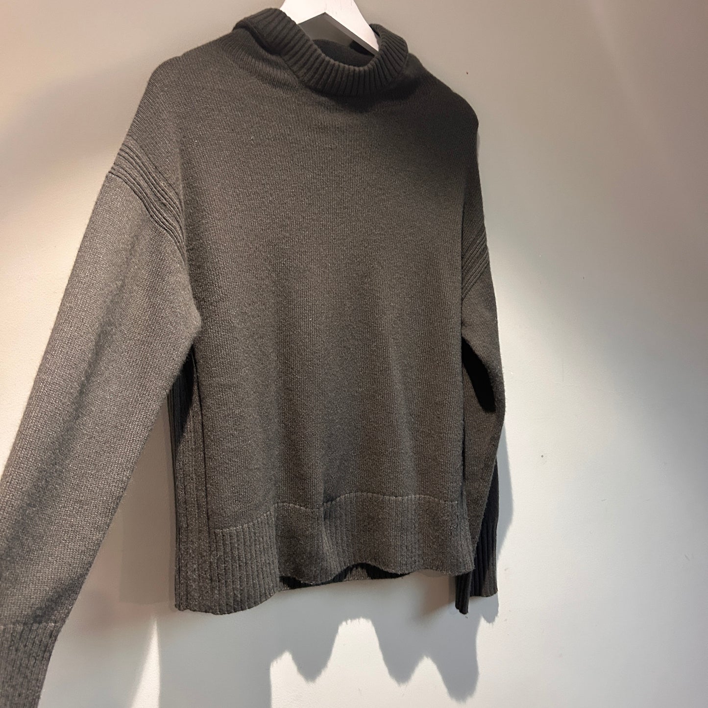 COS anthracite brown cashmere hoodie XS - up to 10